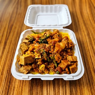 19. Awaze Tofu Tibbs Dinner